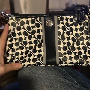 Coach Black and White Patterned Women's Bag